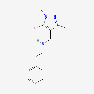 N-[(5-fluoro-1,3-dimethyl-1H-pyrazol-4-yl)methyl]-2-phenylethanamine