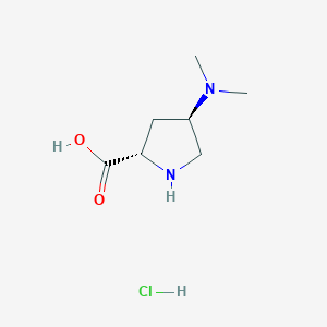 (2S,4R)-4-(dimethylamino)pyrrolidine-2-carboxylic acid hydrochloride