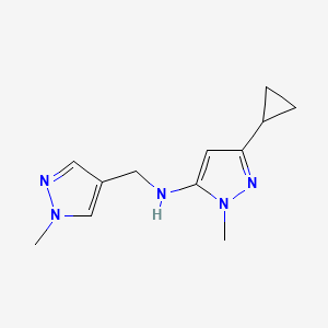 3-cyclopropyl-1-methyl-N-[(1-methyl-1H-pyrazol-4-yl)methyl]-1H-pyrazol-5-amine