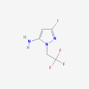 3-iodo-1-(2,2,2-trifluoroethyl)-1H-pyrazol-5-amine