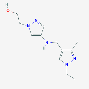 2-(4-{[(1-ethyl-3-methyl-1H-pyrazol-4-yl)methyl]amino}-1H-pyrazol-1-yl)ethan-1-ol