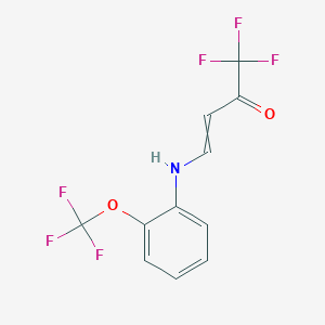 1,1,1-Trifluoro-4-{[2-(trifluoromethoxy)phenyl]amino}but-3-en-2-one