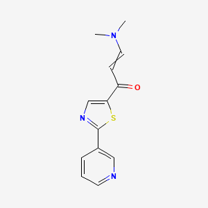 3-(Dimethylamino)-1-[2-(pyridin-3-yl)-1,3-thiazol-5-yl]prop-2-en-1-one