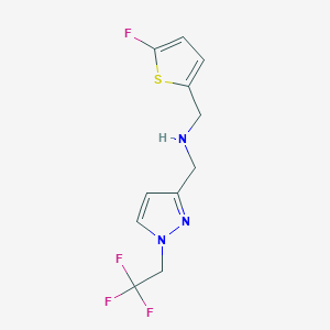 [(5-fluorothiophen-2-yl)methyl]({[1-(2,2,2-trifluoroethyl)-1H-pyrazol-3-yl]methyl})amine