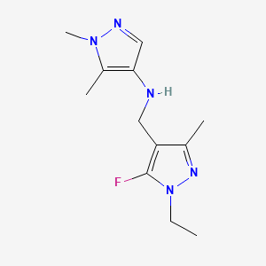 N-[(1-ethyl-5-fluoro-3-methyl-1H-pyrazol-4-yl)methyl]-1,5-dimethyl-1H-pyrazol-4-amine