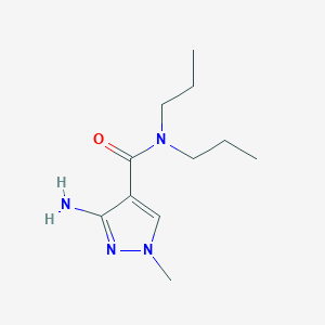 3-Amino-1-methyl-N,N-dipropyl-1H-pyrazole-4-carboxamide