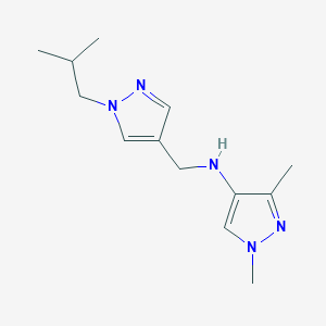 1,3-dimethyl-N-{[1-(2-methylpropyl)-1H-pyrazol-4-yl]methyl}-1H-pyrazol-4-amine