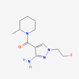 1-(2-fluoroethyl)-4-(2-methylpiperidine-1-carbonyl)-1H-pyrazol-3-amine