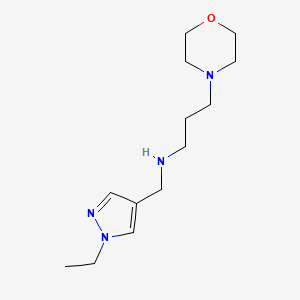 [(1-ethyl-1H-pyrazol-4-yl)methyl][3-(morpholin-4-yl)propyl]amine