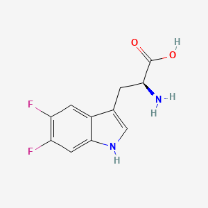 molecular formula C11H10F2N2O2 B11741973 5,6-Difluoro-tryptophan 