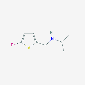 molecular formula C8H12FNS B11741988 [(5-Fluorothiophen-2-yl)methyl](propan-2-yl)amine 