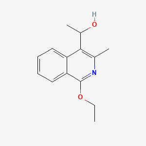 molecular formula C14H17NO2 B1174208 1-(1-Ethoxy-3-methyl-4-isoquinolinyl)ethanol 