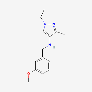 1-ethyl-N-[(3-methoxyphenyl)methyl]-3-methyl-1H-pyrazol-4-amine