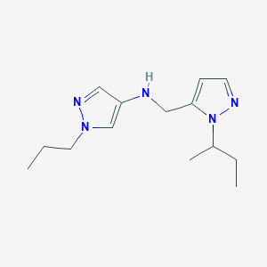 N-{[1-(butan-2-yl)-1H-pyrazol-5-yl]methyl}-1-propyl-1H-pyrazol-4-amine