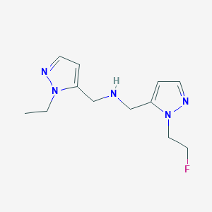 [(1-ethyl-1H-pyrazol-5-yl)methyl]({[1-(2-fluoroethyl)-1H-pyrazol-5-yl]methyl})amine