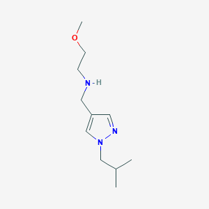 (2-methoxyethyl)({[1-(2-methylpropyl)-1H-pyrazol-4-yl]methyl})amine