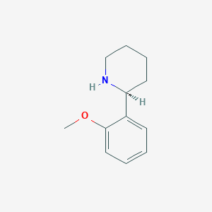 molecular formula C12H17NO B11742195 (2S)-2-(2-methoxyphenyl)piperidine 