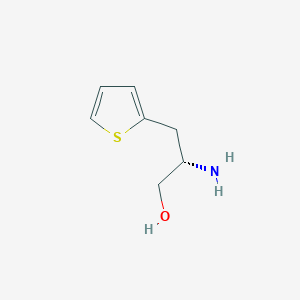 molecular formula C7H11NOS B11742198 (2S)-2-amino-3-thiophen-2-ylpropan-1-ol 