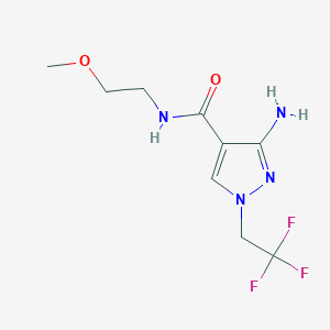 3-Amino-N-(2-methoxyethyl)-1-(2,2,2-trifluoroethyl)-1H-pyrazole-4-carboxamide