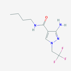 3-Amino-N-butyl-1-(2,2,2-trifluoroethyl)-1H-pyrazole-4-carboxamide