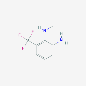 molecular formula C8H9F3N2 B11742291 N1-methyl-6-(trifluoromethyl)benzene-1,2-diamine 