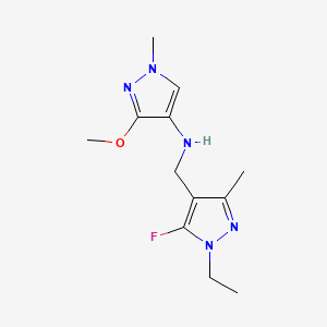 N-[(1-ethyl-5-fluoro-3-methyl-1H-pyrazol-4-yl)methyl]-3-methoxy-1-methyl-1H-pyrazol-4-amine