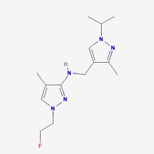 1-(2-fluoroethyl)-4-methyl-N-{[3-methyl-1-(propan-2-yl)-1H-pyrazol-4-yl]methyl}-1H-pyrazol-3-amine