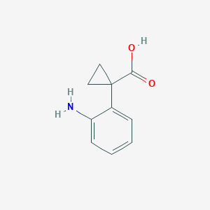 molecular formula C10H11NO2 B11742296 1-(2-Aminophenyl)cyclopropanecarboxylic Acid 