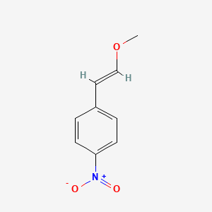 molecular formula C9H9NO3 B11742302 Benzene, 1-[(1E)-2-methoxyethenyl]-4-nitro- 