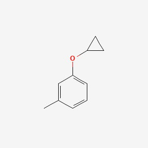 molecular formula C10H12O B11742312 1-Cyclopropoxy-3-methylbenzene 