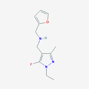 [(1-ethyl-5-fluoro-3-methyl-1H-pyrazol-4-yl)methyl][(furan-2-yl)methyl]amine