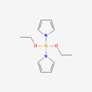 molecular formula C12H18N2O2Si B11742363 1-[diethoxy(1H-pyrrol-1-yl)silyl]-1H-pyrrole 