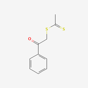molecular formula C10H10OS2 B1174238 2-Oxo-2-phenylethyl ethanedithioate 