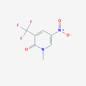 1-Methyl-5-nitro-3-(trifluoromethyl)pyridin-2(1H)-one