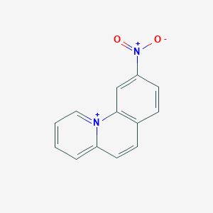 molecular formula C13H9N2O2+ B1174241 9-Nitropyrido[1,2-a]quinolinium 