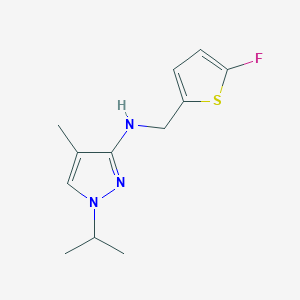 N-[(5-fluorothiophen-2-yl)methyl]-4-methyl-1-(propan-2-yl)-1H-pyrazol-3-amine