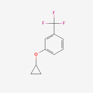 molecular formula C10H9F3O B11742433 1-Cyclopropoxy-3-(trifluoromethyl)benzene 