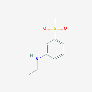 molecular formula C9H13NO2S B11742452 N-ethyl-3-methanesulfonylaniline 