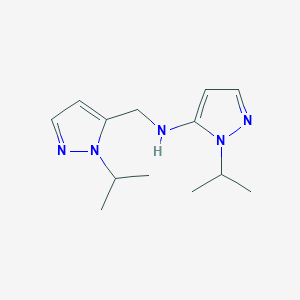 1-(propan-2-yl)-N-{[1-(propan-2-yl)-1H-pyrazol-5-yl]methyl}-1H-pyrazol-5-amine