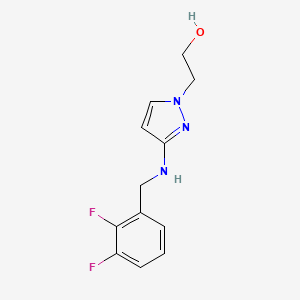 2-(3-{[(2,3-difluorophenyl)methyl]amino}-1H-pyrazol-1-yl)ethan-1-ol