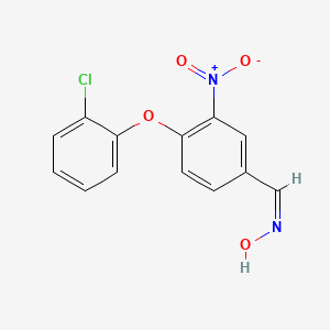 (NZ)-N-[[4-(2-chlorophenoxy)-3-nitrophenyl]methylidene]hydroxylamine