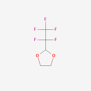 molecular formula C5H5F5O2 B11742510 2-(1,1,2,2,2-Pentafluoroethyl)-1,3-dioxolane 