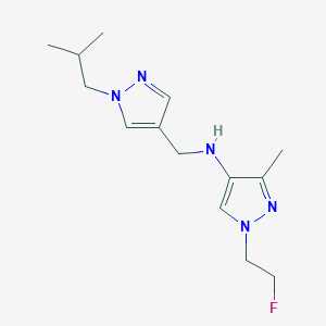 1-(2-fluoroethyl)-3-methyl-N-{[1-(2-methylpropyl)-1H-pyrazol-4-yl]methyl}-1H-pyrazol-4-amine