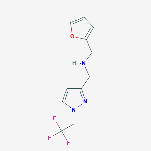 [(furan-2-yl)methyl]({[1-(2,2,2-trifluoroethyl)-1H-pyrazol-3-yl]methyl})amine