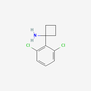 molecular formula C10H11Cl2N B11742552 1-(2,6-Dichlorophenyl)cyclobutanamine 