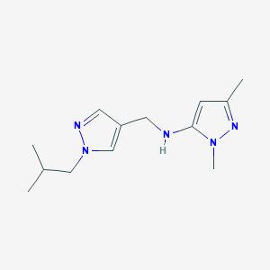 1,3-dimethyl-N-{[1-(2-methylpropyl)-1H-pyrazol-4-yl]methyl}-1H-pyrazol-5-amine