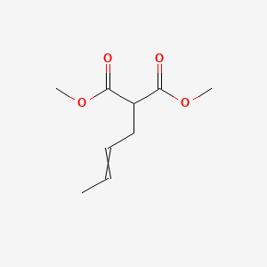 molecular formula C9H14O4 B11742601 1,3-Dimethyl 2-(but-2-en-1-yl)propanedioate 