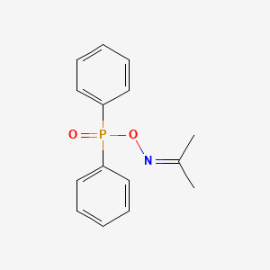 molecular formula C15H16NO2P B11742687 (Propan-2-ylidene)amino diphenylphosphinate 