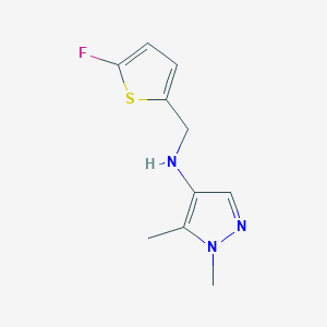 N-[(5-fluorothiophen-2-yl)methyl]-1,5-dimethyl-1H-pyrazol-4-amine