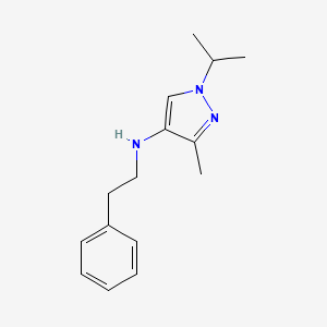 3-methyl-N-(2-phenylethyl)-1-(propan-2-yl)-1H-pyrazol-4-amine